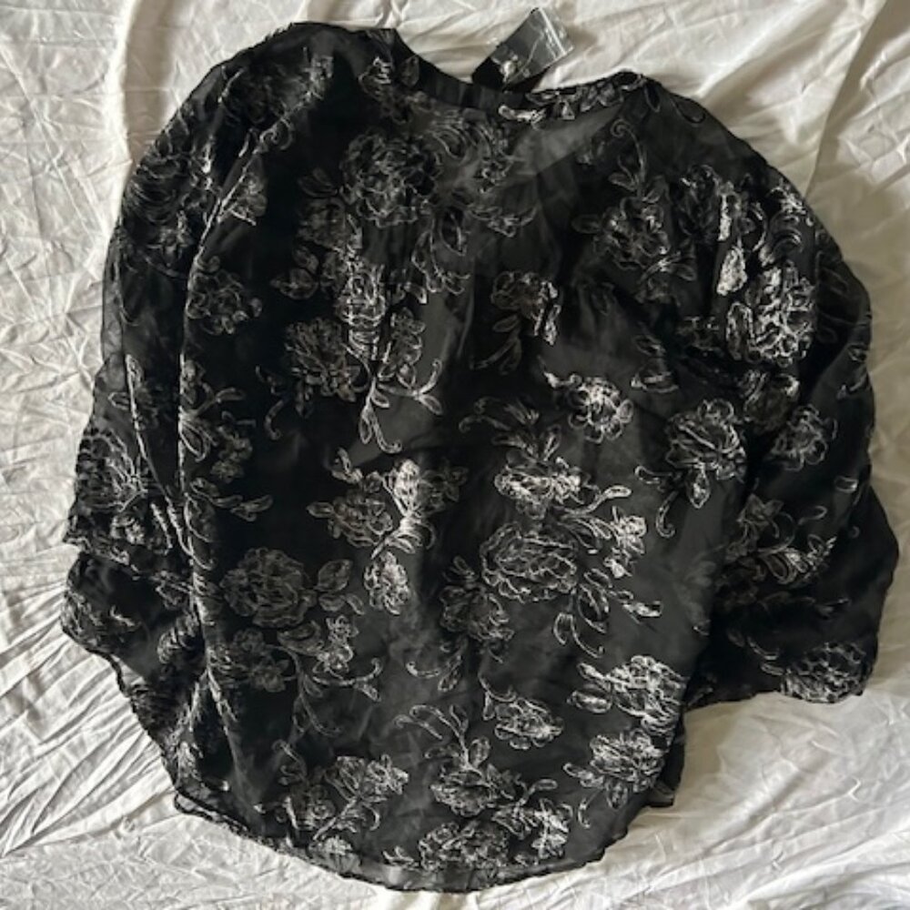 Torrid NEW 3x 3 x  black casual dress wear shirt womens 3 x plus sized light - Picture 4 of 5